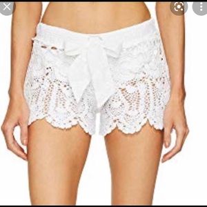 Crochet women’s cover up shorts